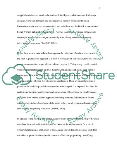 Social Work in the Early 21st Century