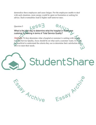 Paraphrase the Answers