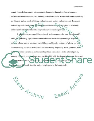 Stigma and Mental Illness