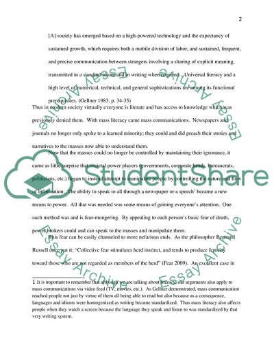 Mass Communication and Society