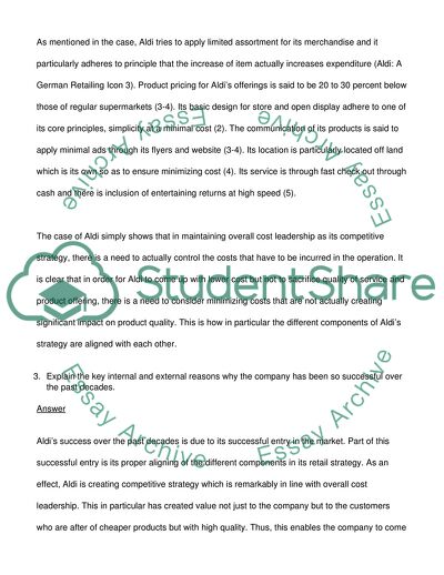 The Core Elements of Aldis Retail Strategy