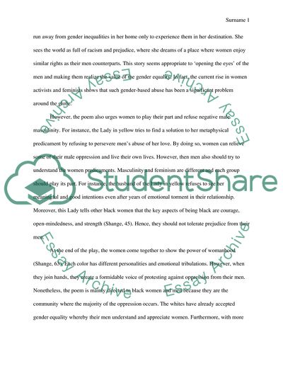 For Colored Girls Who Have Considered Suicide, When the Rainbow Is Enuf by Ntozake Shange
