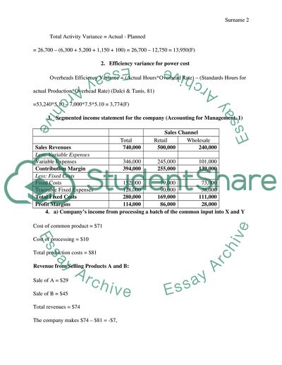 Accounting homework questions Assignment Example | Topics and Well ...