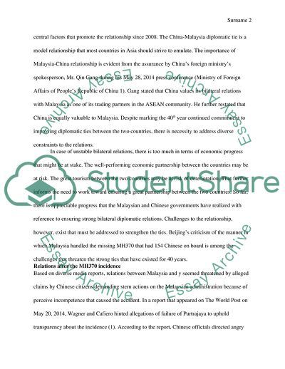 Malaysia and China Political Dialogue