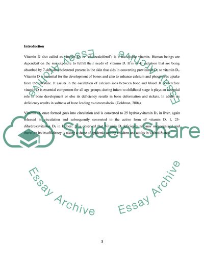 VITAMIN D AND HEALTH: BONES AND BEYOND