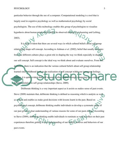 Deliberate Thinking as a Very Important Aspect