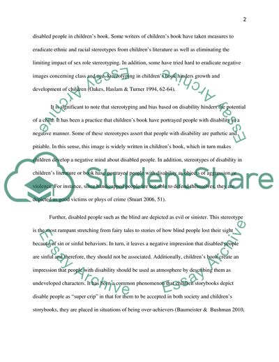 Stereotypes in Childrens Storybooks