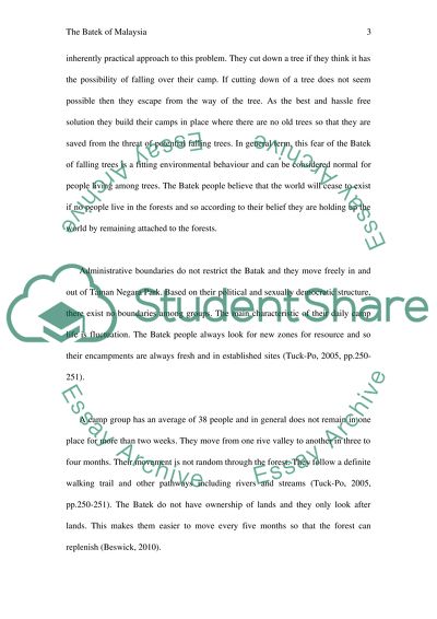 The Batek of Malaysia