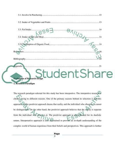 Exploring Students Perception of Healthy Eating and Food Consumption