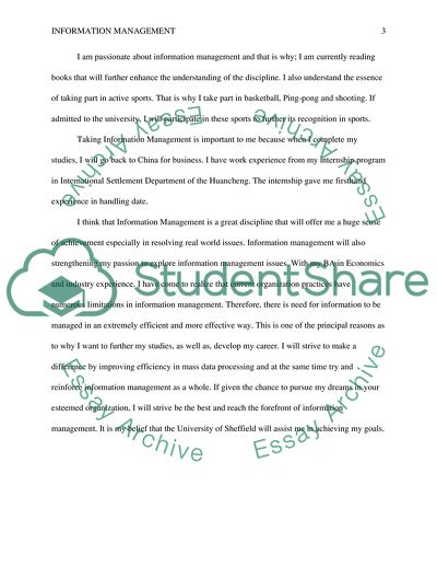 Personal statement apply master