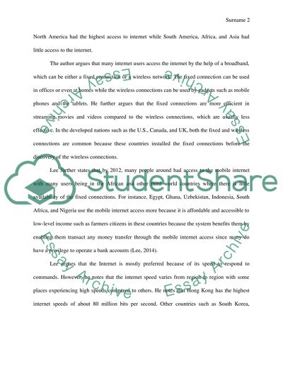 Social and Ethical Effects of Internet Access - ARPANET