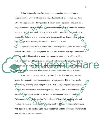 What Kind of Diet Leads to a Healthy Life