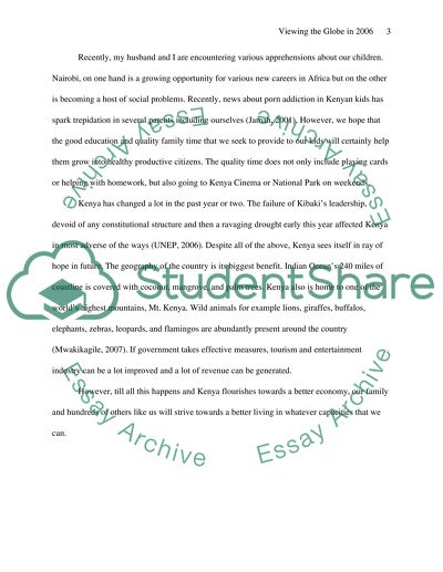 Viewing the Globe in 2006 and 2056 Part 3