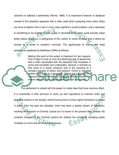 Key Legislative Developments in Criminal Justice in England