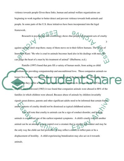 The Relationship between Animal Abuse and Human Abuse