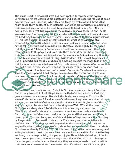 Depicting God Through the two literatures presented