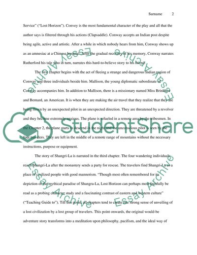 Lost Horizon by James Hilton