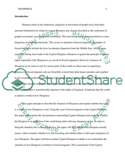 We Live in a World of New Diasporas