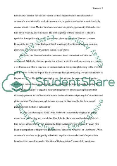 The Grand Budapest Hotel