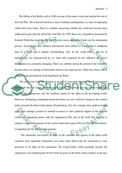 Consequences of The Cold War