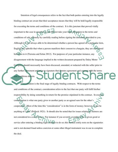 Legal Action Against Daley Motor Company