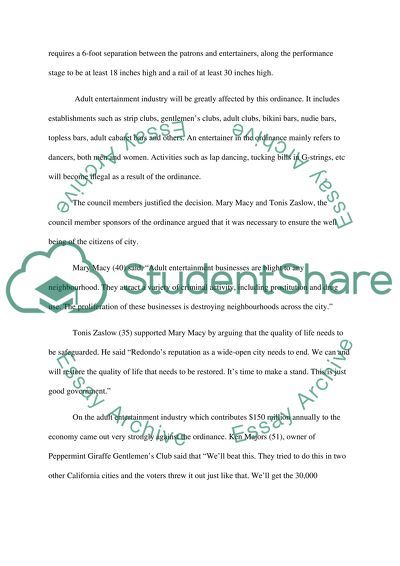 Lap Dance Feature News Story Prompt