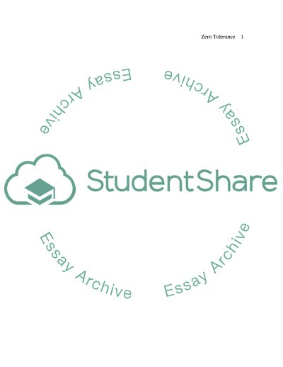 Zero Tolerance Policing and its Role in the Modern UK Policing Strategy