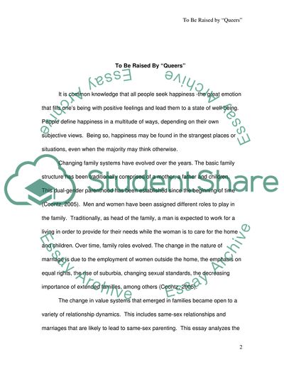 The Conflicting Views on Same-Sex Parenting