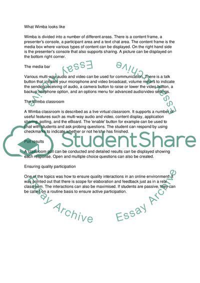 Introduction to Online Environment