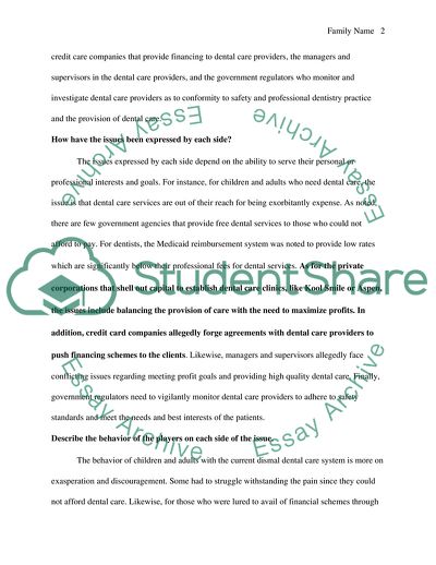 Dollars and Dentists