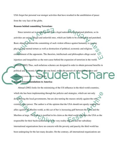 Introduction to Terrorism