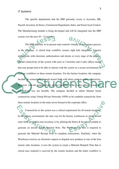 Enterprise Resource Planning Systems