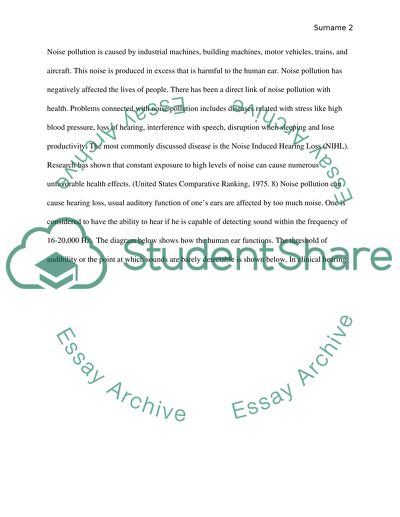 Environmental Engineering: Noise Pollution