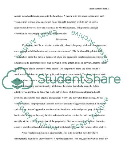 The Reasons Why Some People Stay in Abusive Relationships Despite the Risks