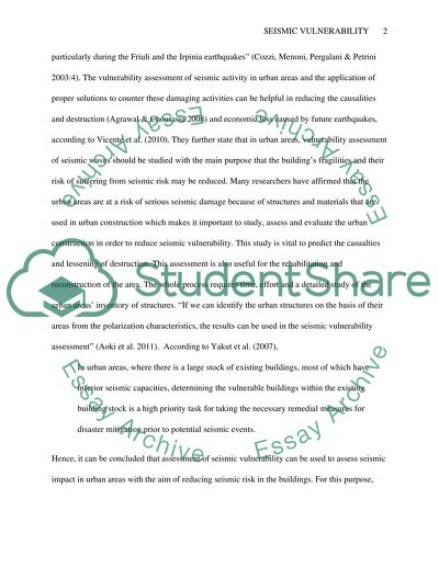 Main Factors Influencing the Seismic Vulnerability of Buildings