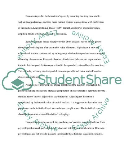 Economics and Psychology