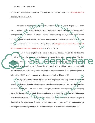 Case Study: Social Media Policies, Concerted Activity, and HR Management