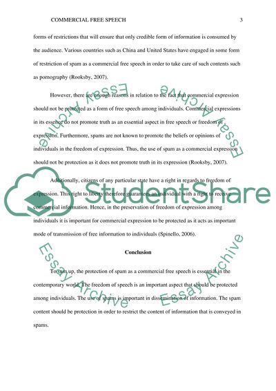 Commercial Free Speech