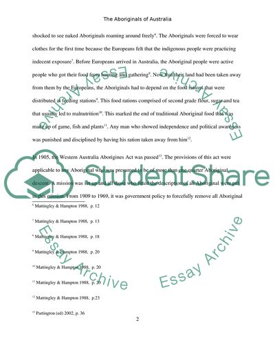 The Impact of Protection Policies on the Australia Aboriginal People of Today