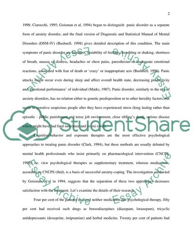Psychological vs Pharmacological Interventions for Anxiety Disorder