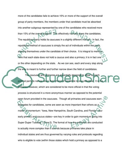 Electing the United States President