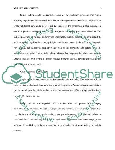 Market Structures: Oligopoly, Monopoly, Perfect Competition, and Monopolistic Competition