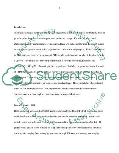 HRM in Organisations