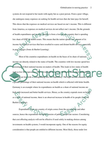 Globalization of Nursing Practice