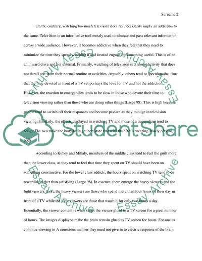 Television Addiction