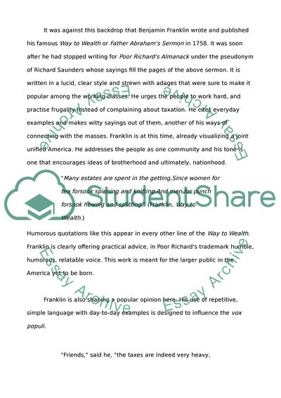 Benjamin Franklin, Shaped by His Times