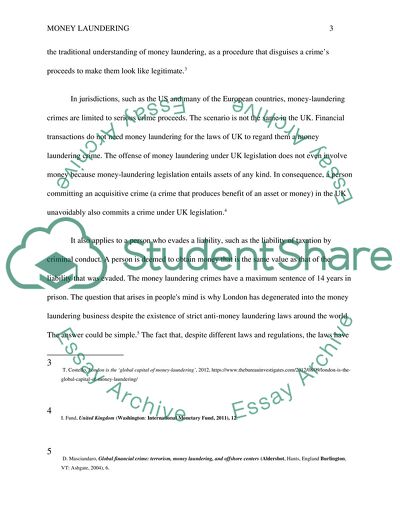 As the Money Laundering Capital of the World