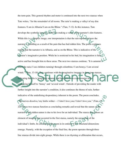 Why I will not Get Out of Bed by James Tate