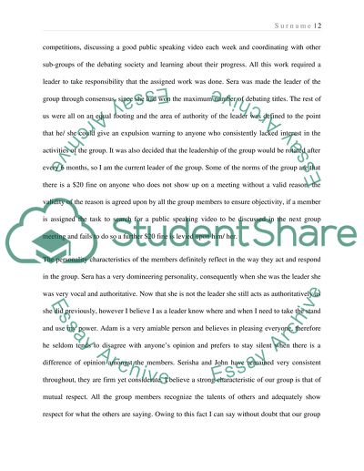 Group Characteristics and Development