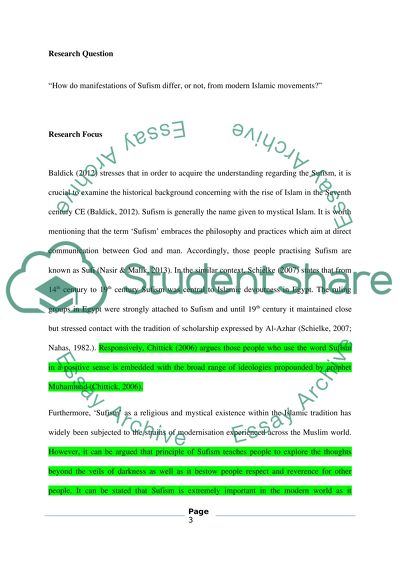 The Understanding of Sufism